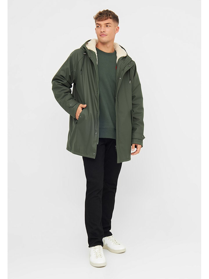Regenjacke in Oliv