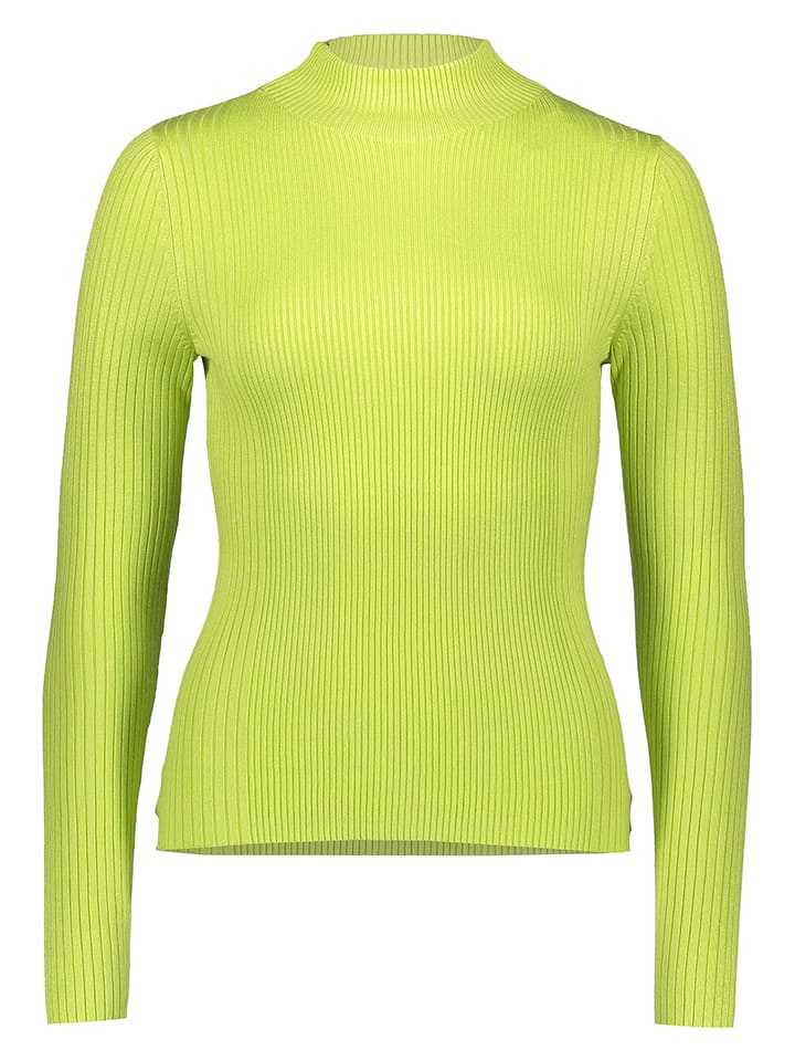 Sweter w kolorze limonkowym