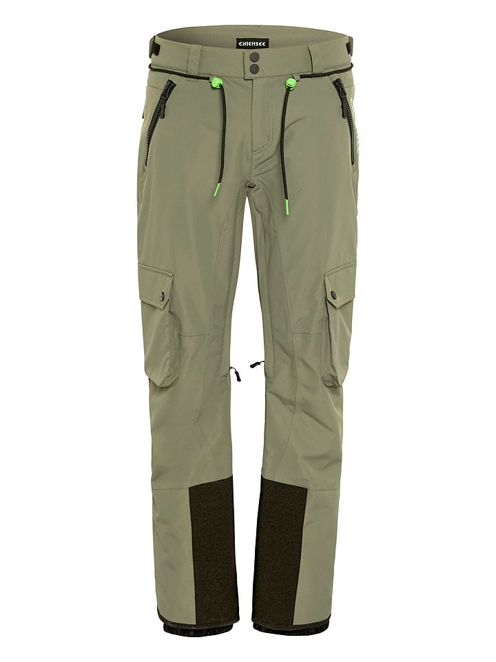 Spodnie narciarskie w kolorze khaki