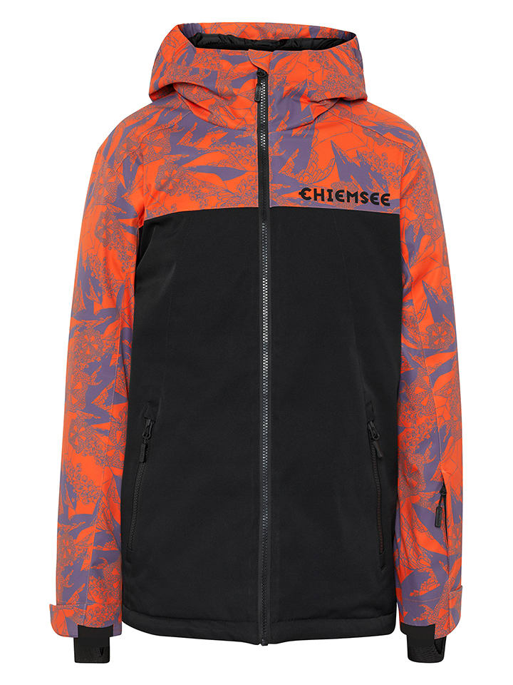 Ski-/ Snowboardjacke in Schwarz/ Orange