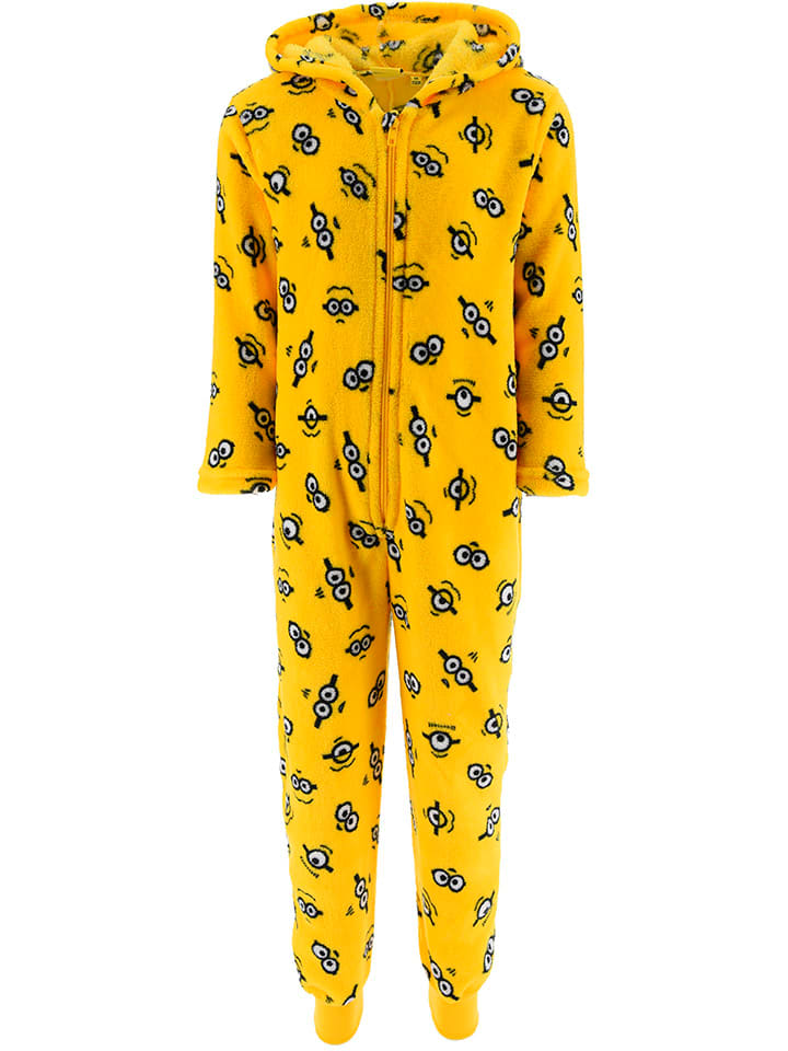 Fleece-Overall "Minions" in Gelb