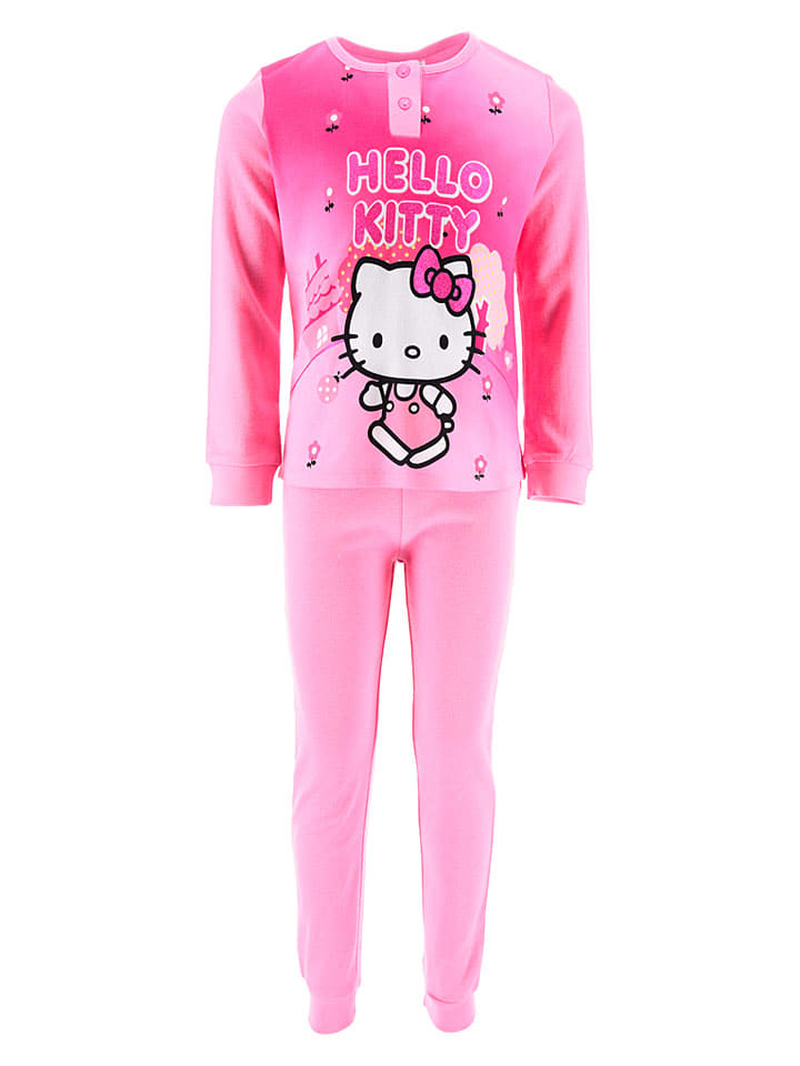 Piżama "Hello Kitty" w kolorze różowym