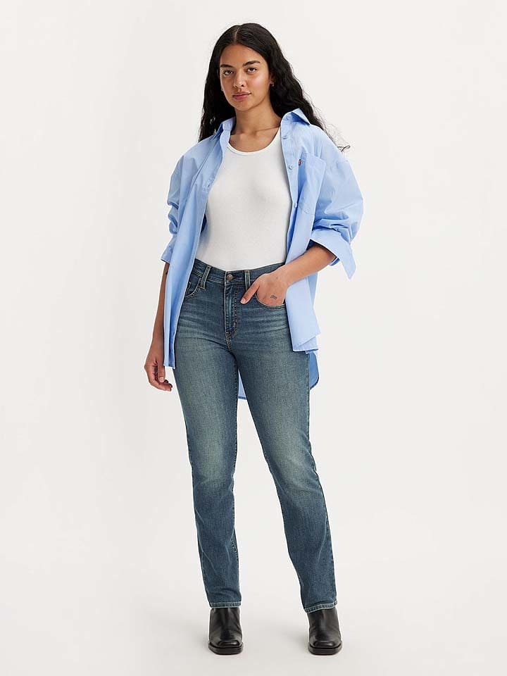 Spijkerbroek "724" - regular fit - donkerblauw