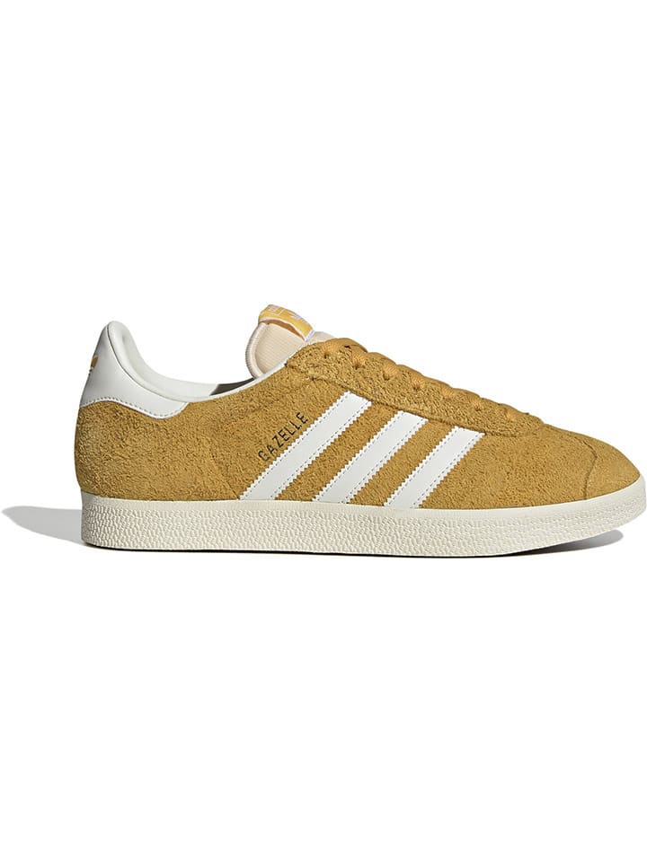 adidas Leder Sneakers Gazelle in Gelb WeiB gunstig kaufen limango