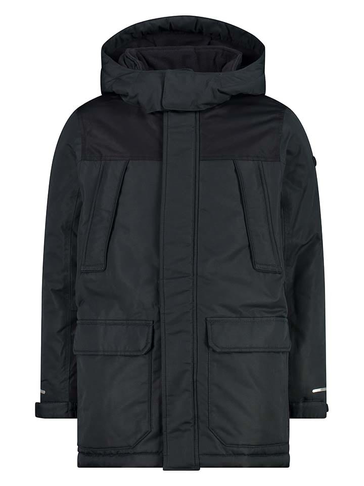 Parka w kolorze czarnym