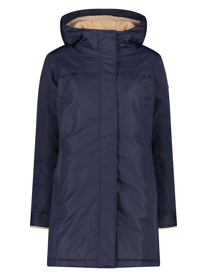 Parka w kolorze granatowym