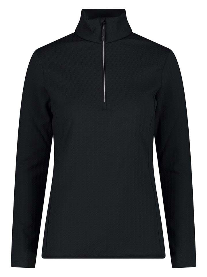 Fleecepullover in Schwarz