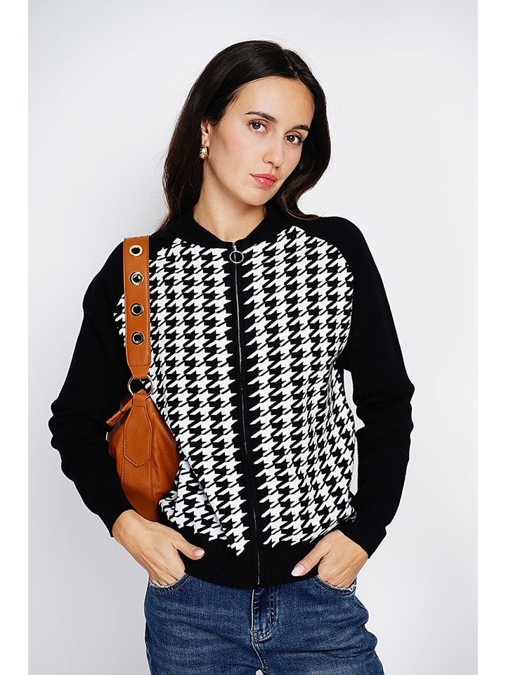 Vest zwart/wit