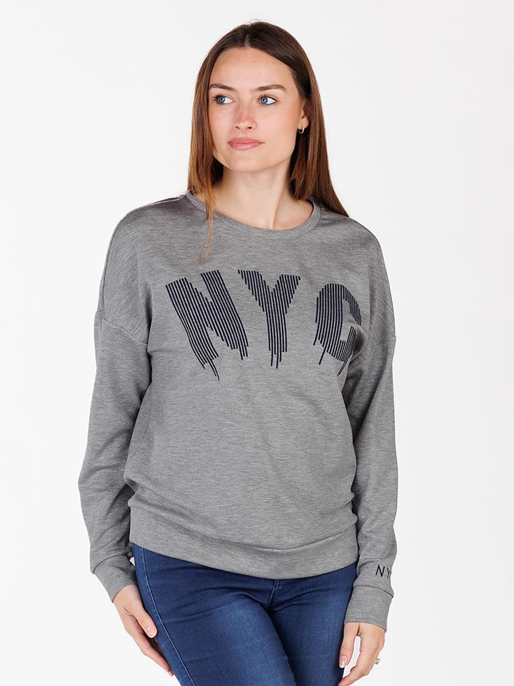 Bluza "Brooklyn" w kolorze szarym