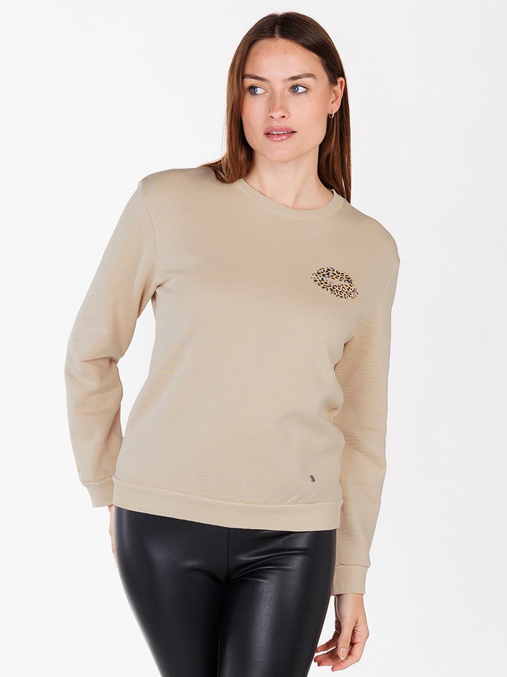 Bluza "Kiss" w kolorze beżowym