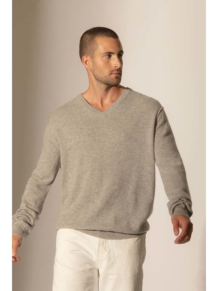 Kaschmir-Pullover "Lorenzo" in Beige