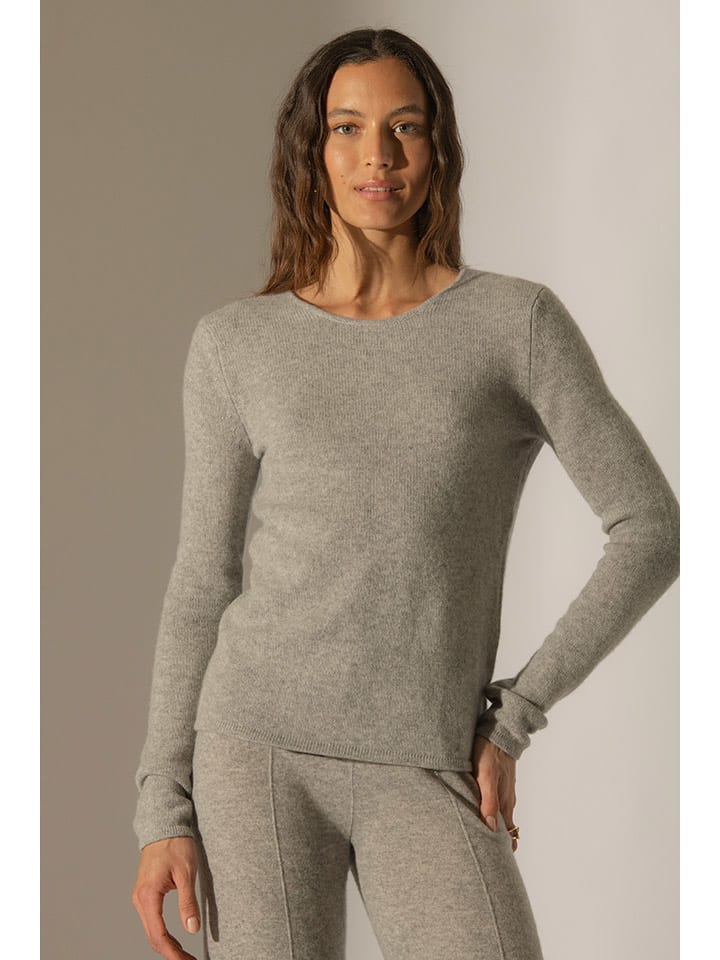 Kaschmir-Pullover "Marya" in Hellgrau