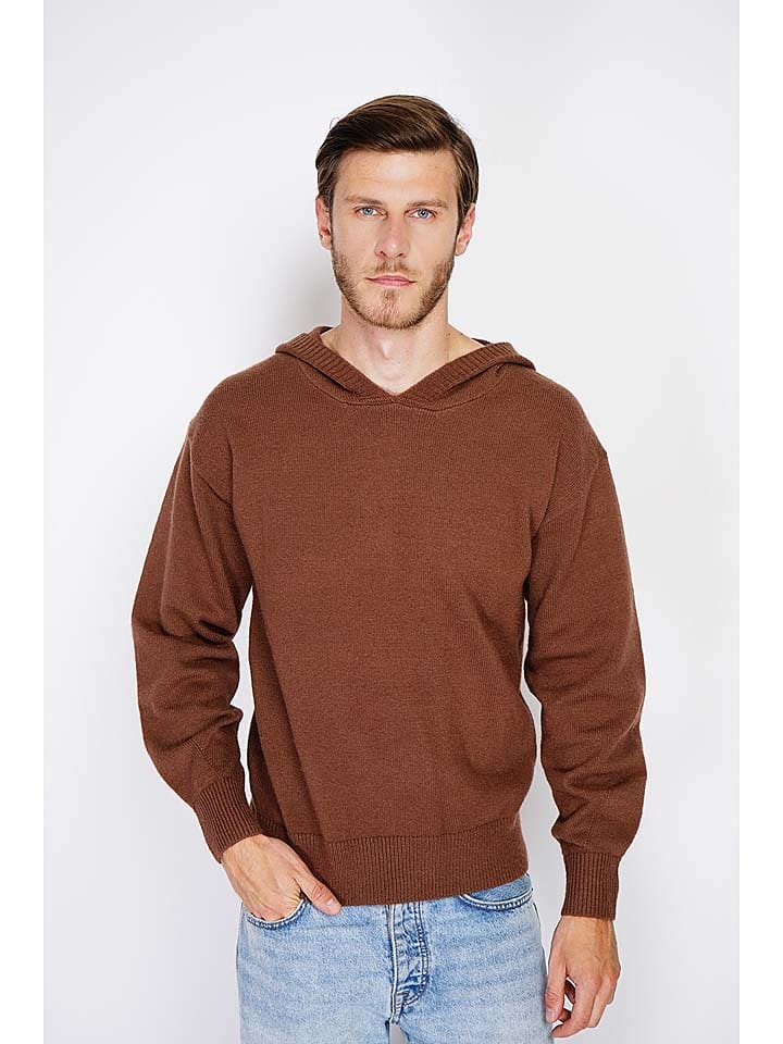 Sweter w kolorze jasnobrązowym