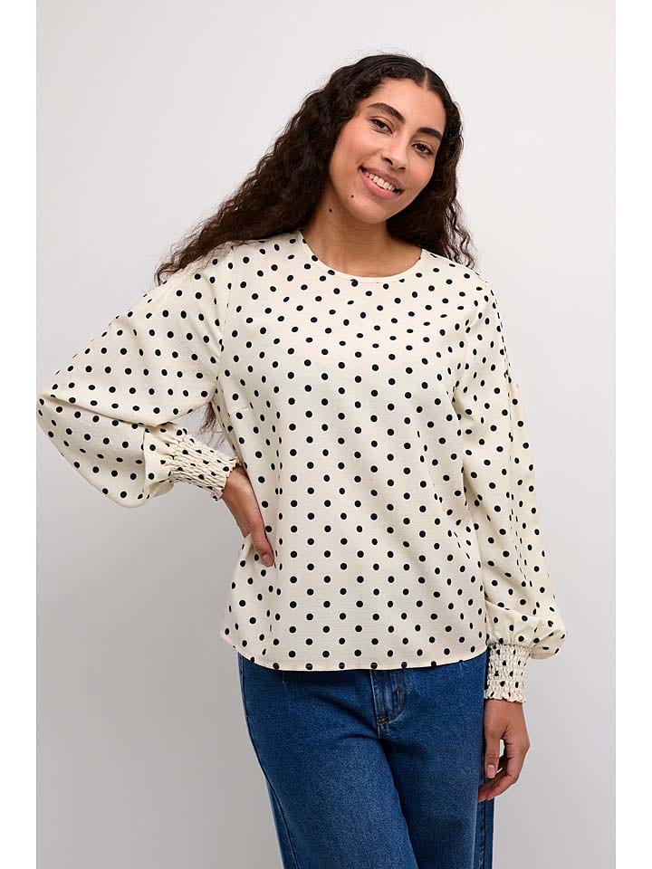 Bluse in Creme