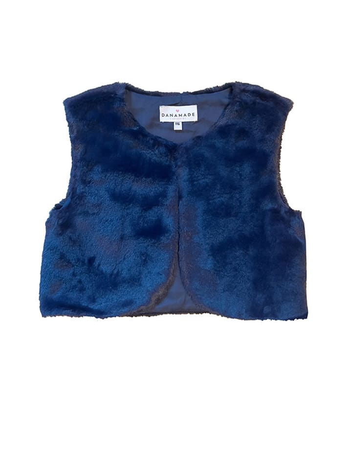 Teddy-Weste "Dhasel" in Blau