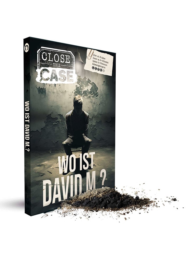 Krimi-Gesellschaftsspiel "Close the Case: Wo ist David M.?" - ab 16 Jahren