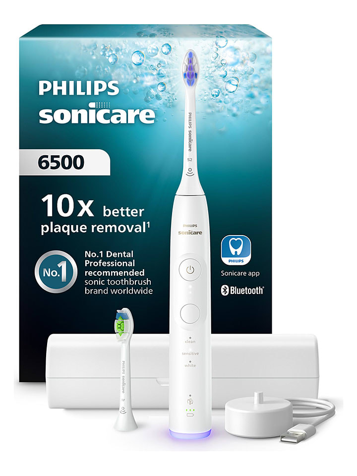 Szczoteczka soniczna "Sonicare 6500" w kolorze białym