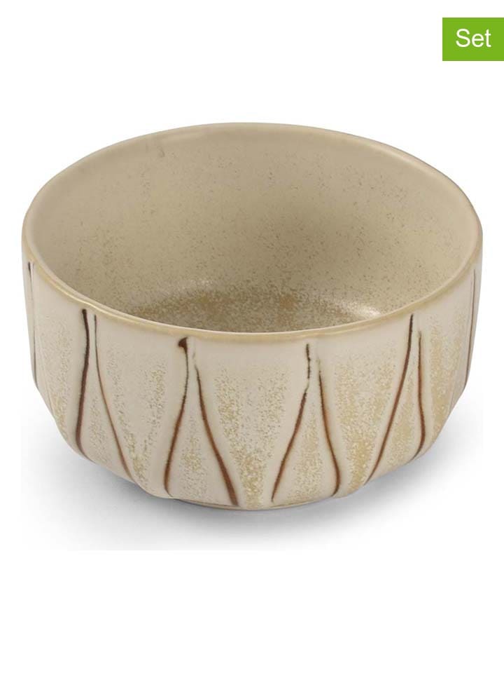 4er-Set: Schalen "Orion" in Beige - (H)5 x Ø 10 cm