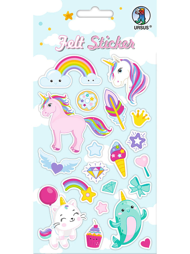 Filz-Sticker "Unicorns"