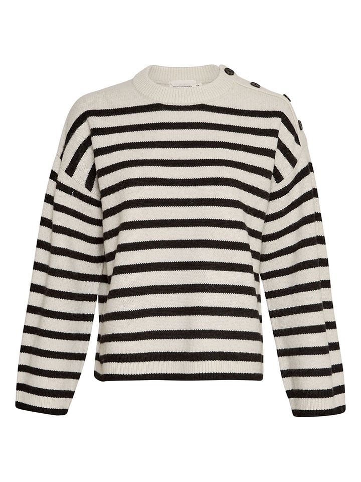 Longsleeve "Carina" wit/zwart