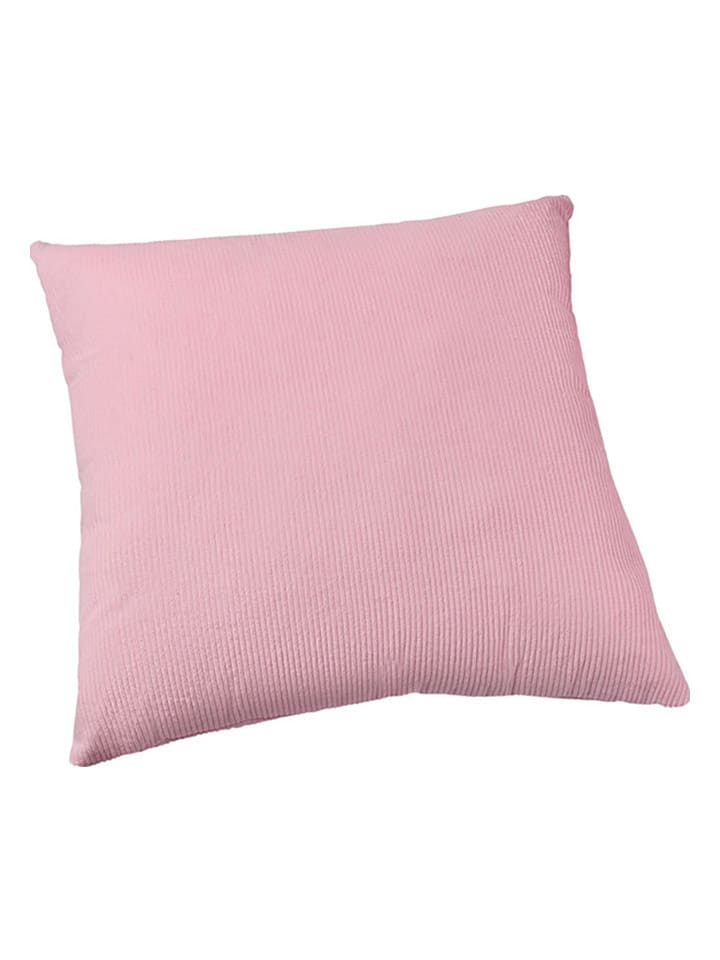 Cordkissen "Wanja" in Rosa - (L)50 x (B)50 cm