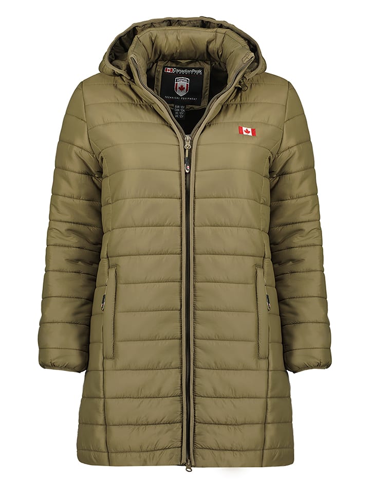 Kurtka pikowana "Atikeak" w kolorze khaki