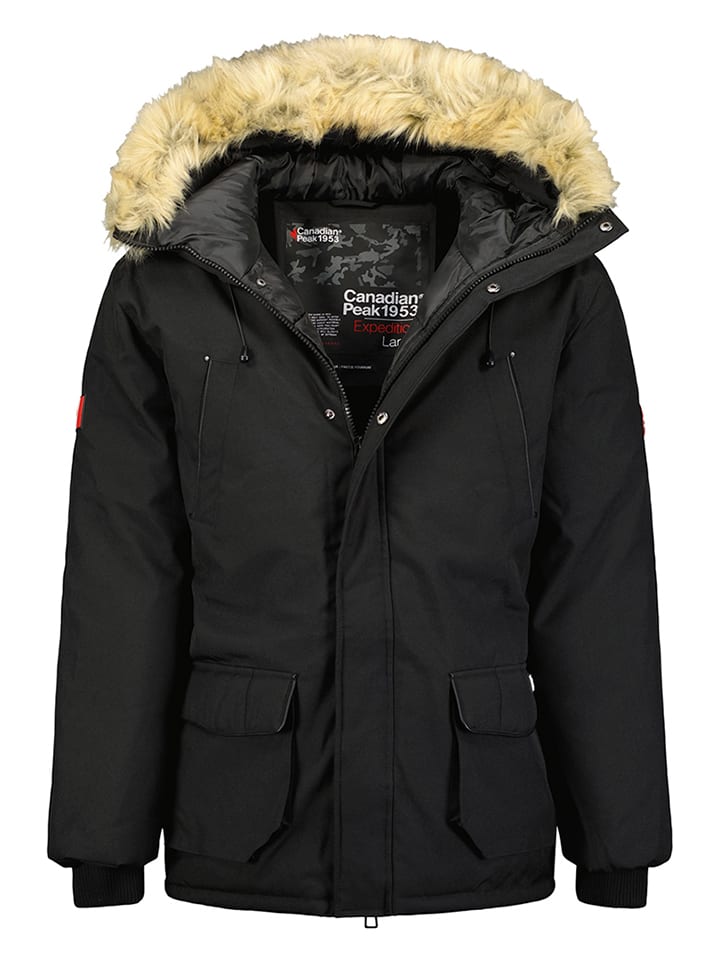 Parka zimowa "Claudeak" w kolorze czarnym