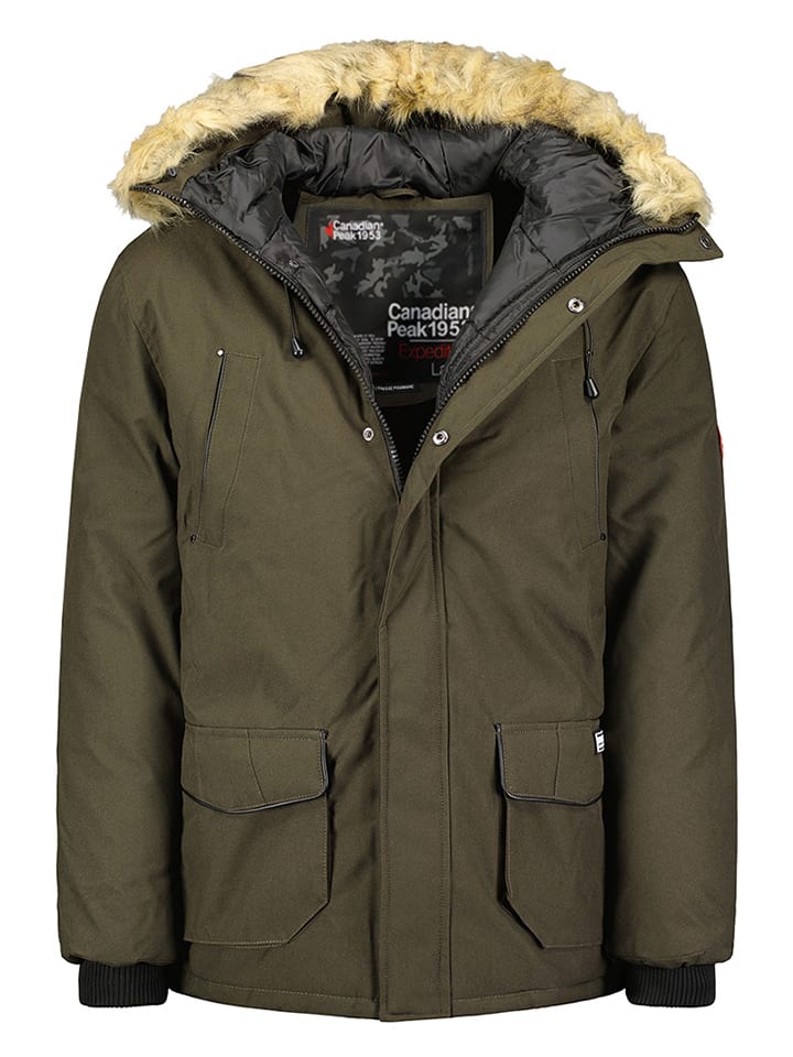 Parka zimowa "Claudeak" w kolorze khaki