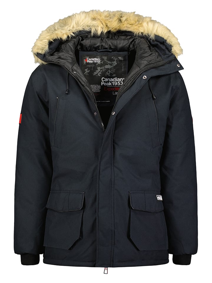 Parka zimowa "Claudeak" w kolorze granatowym
