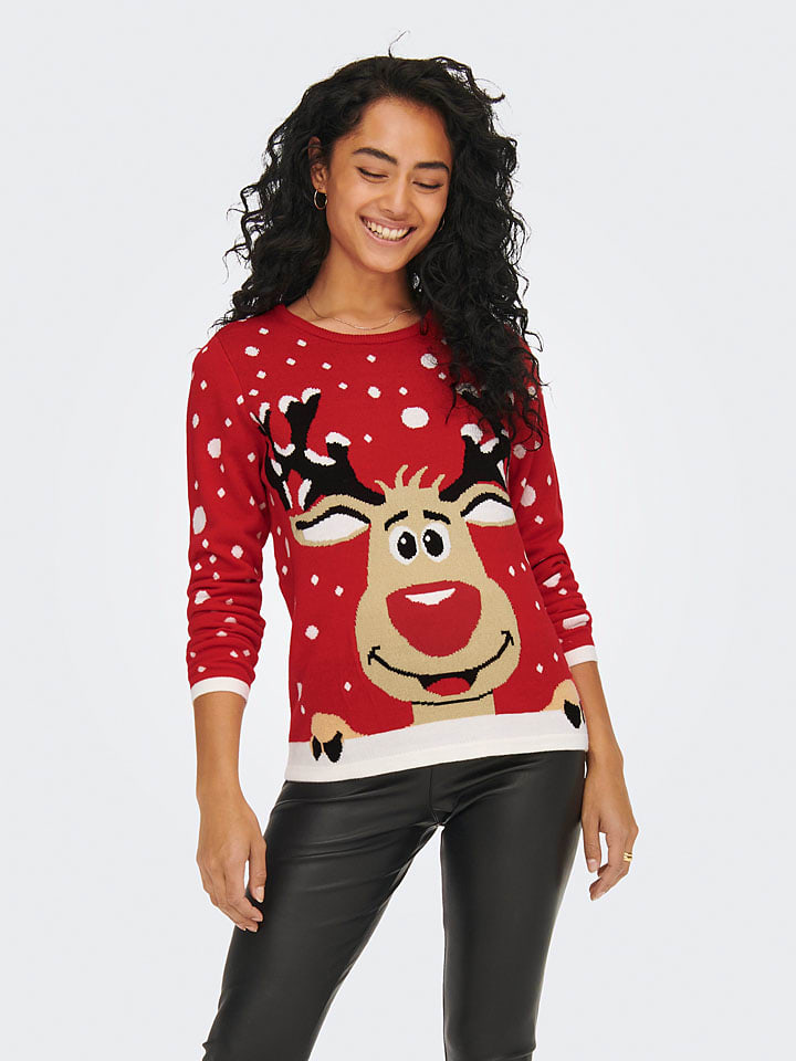 Sweter "Lucia" w kolorze czerwonym