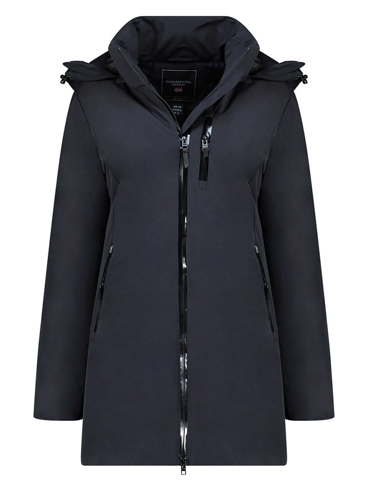 Parka w kolorze granatowym