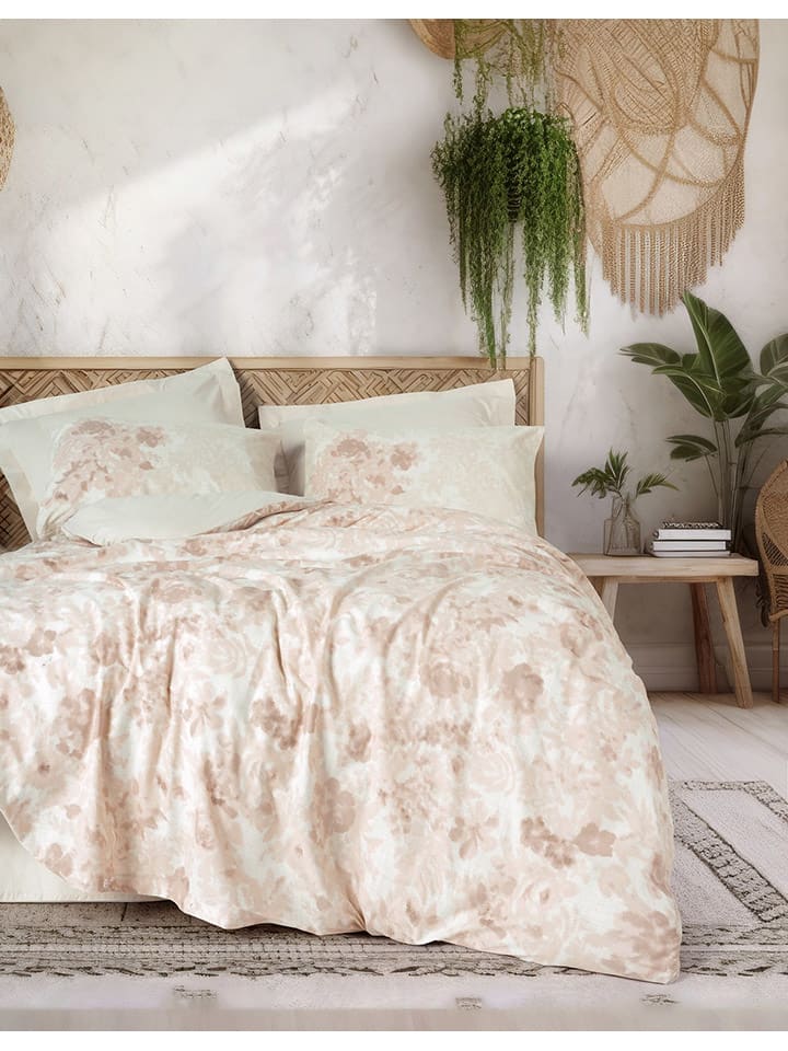 Renforcé beddengoedset "Vestige" beige