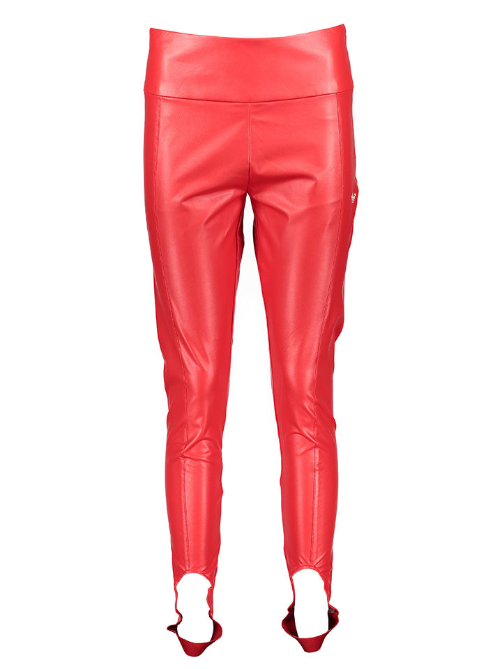 Legginsy w kolorze czerwonym