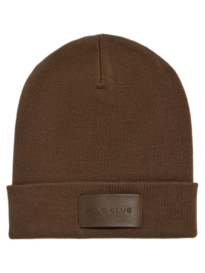 Czapka beanie w kolorze brązowym