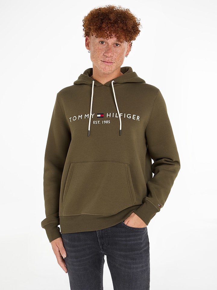 Tommy hilfiger khaki hoodie discount