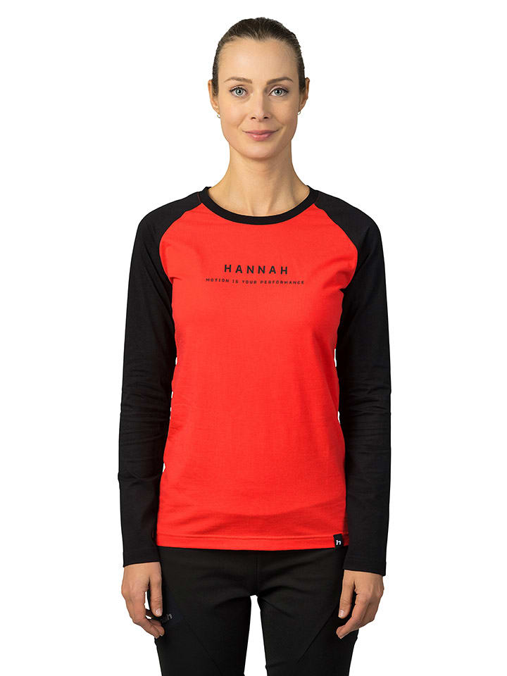 Longsleeve zwart/rood