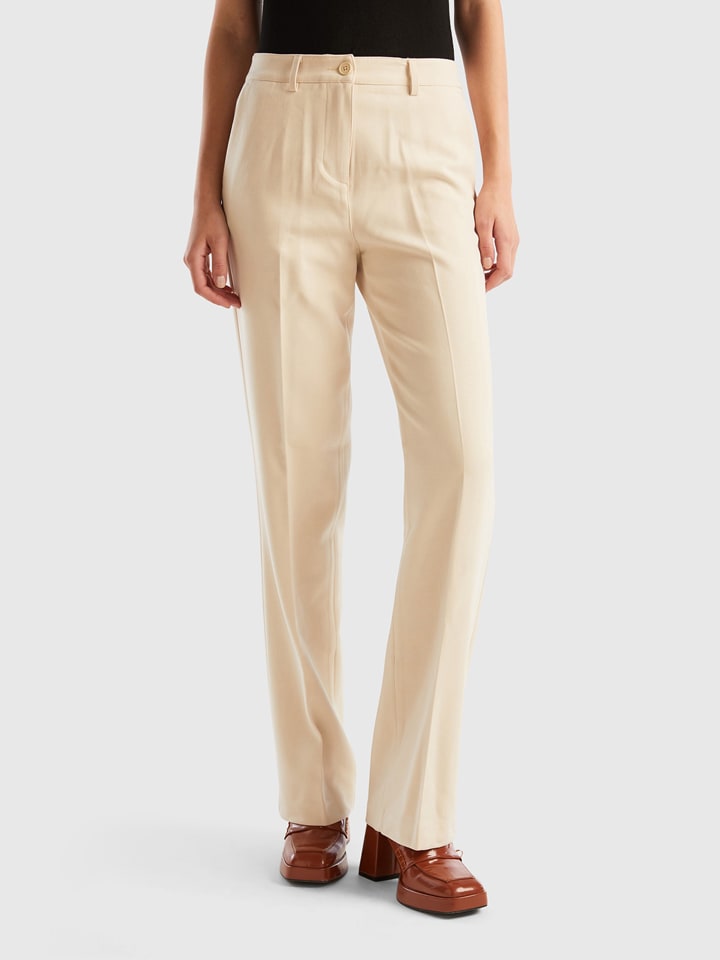 Broek crème