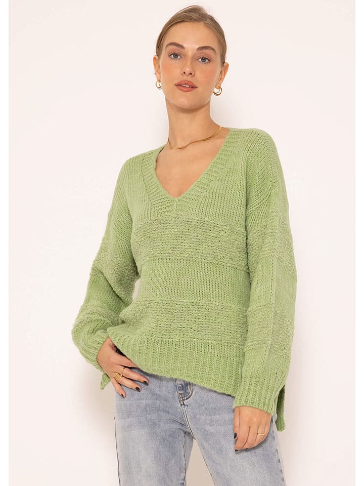 Pullover in Grün