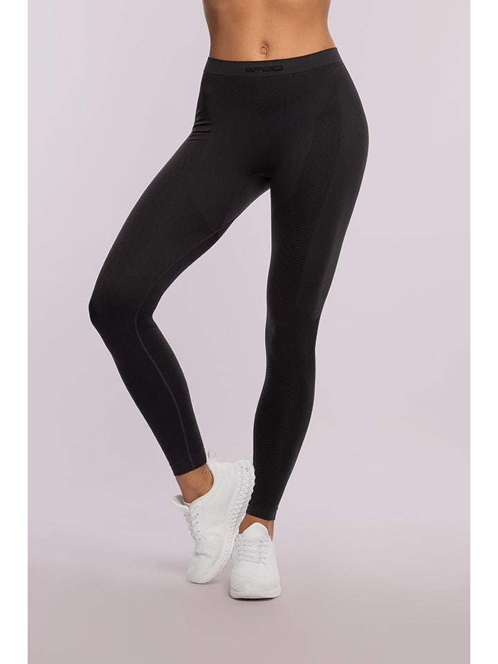 Legginsy termiczne "Play" w kolorze czarnym