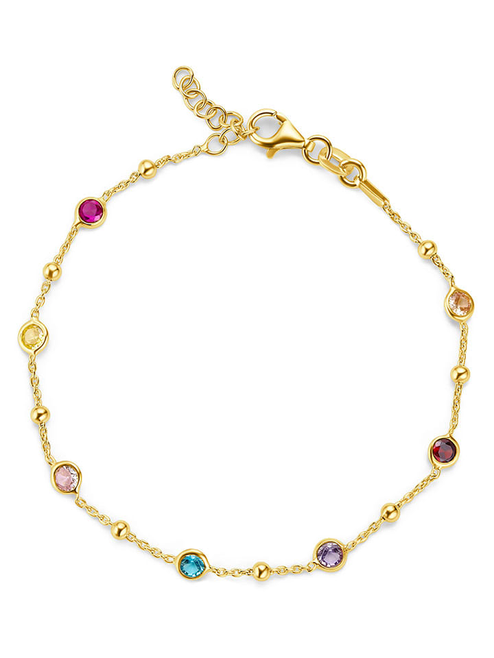 Vergulde armband met sierelementen