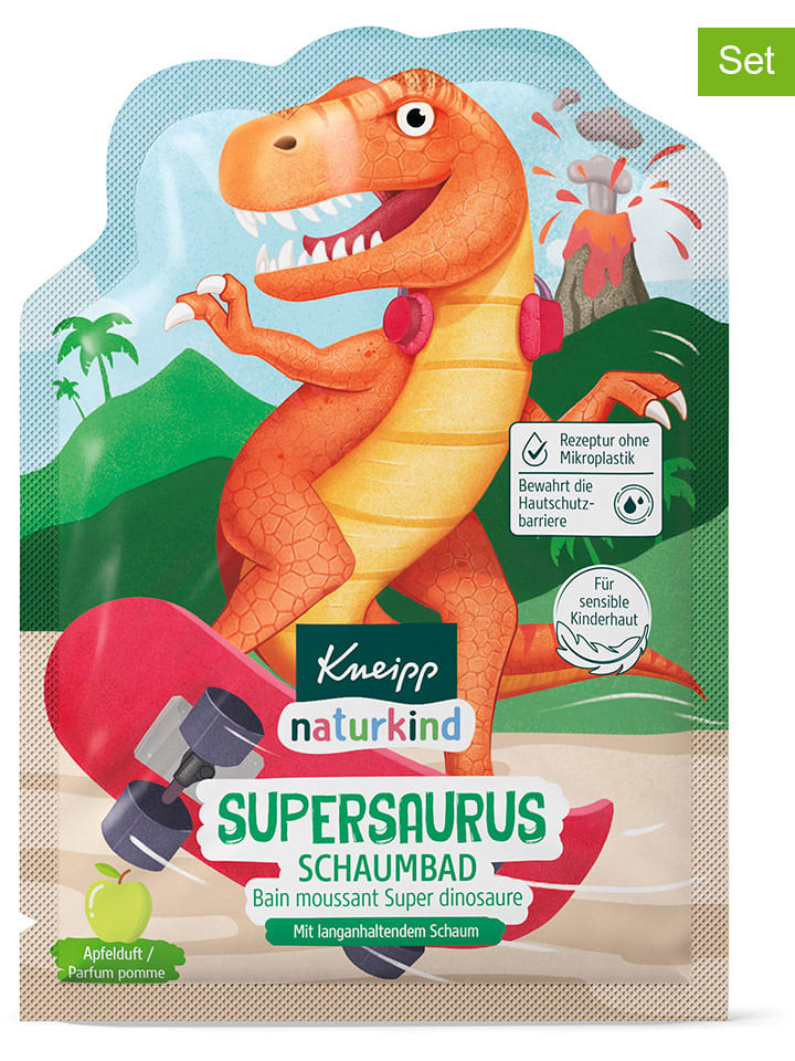 12er-Set: Schaumbad "Naturkind Supersaurus", je 40 ml