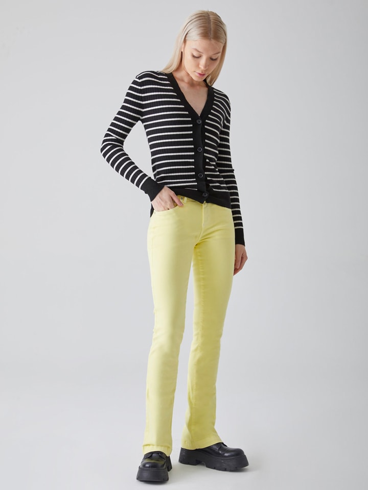 Jeans "Fallon" - Flare fit - in Gelb
