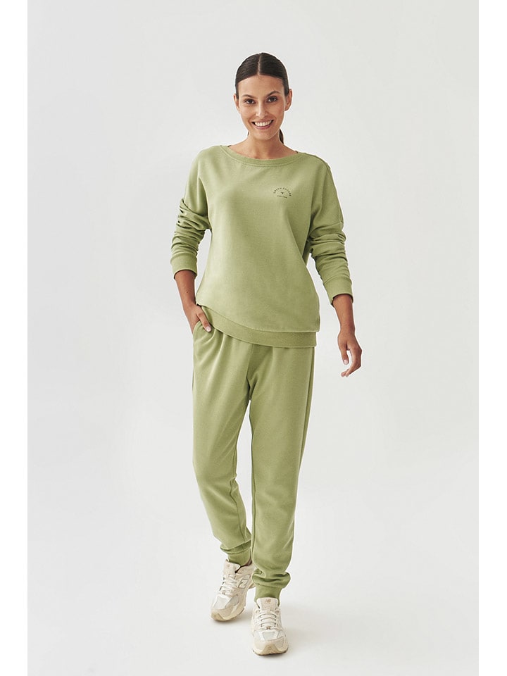 Sweatshirt in Hellgrün