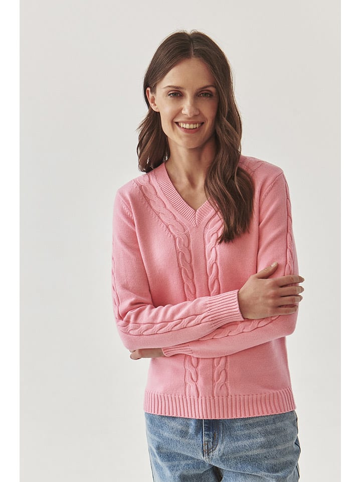 Sweter w kolorze jasnoróżowym