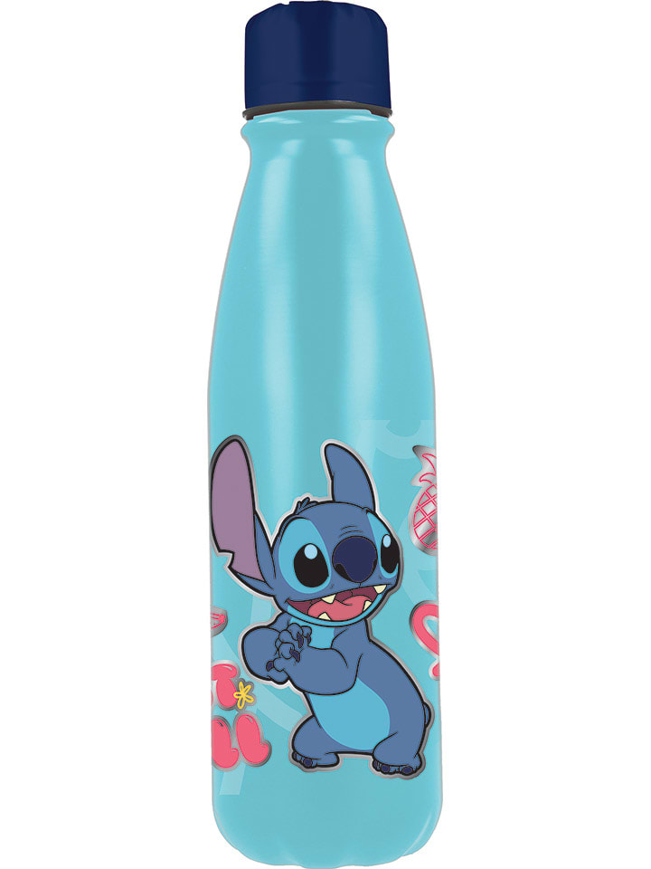 Trinkflasche "Stitch Palms" in Blau - 600 ml
