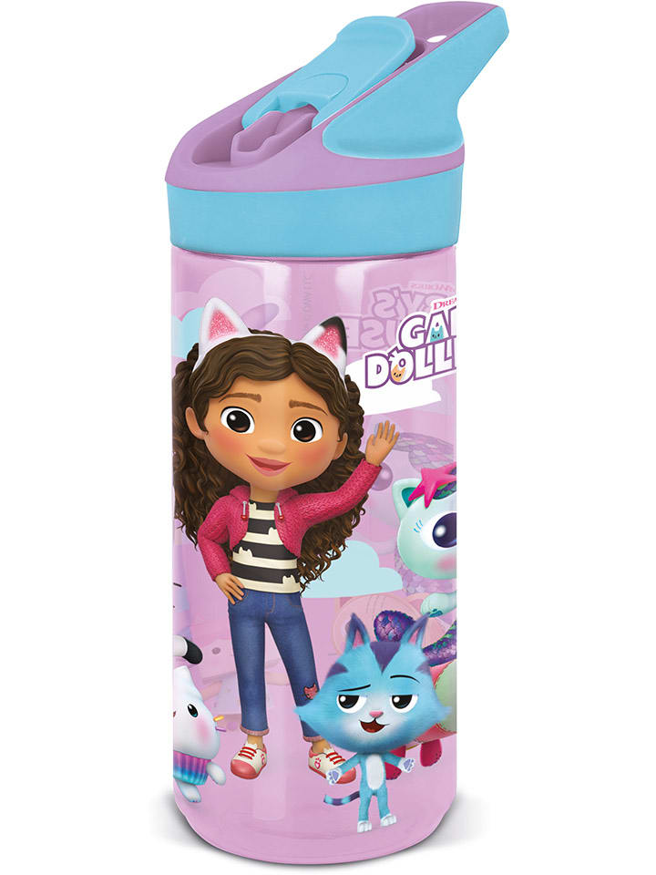 Trinkflasche "Gabbys Dollhouse" in Lila/ Bunt - 620 ml