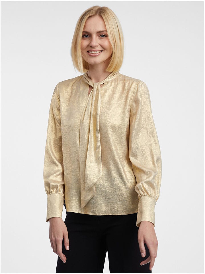 Bluse in Gold