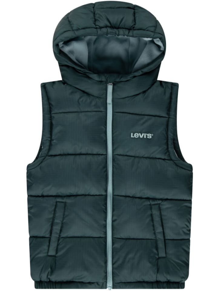 Kamizelka pikowana w kolorze zielonym