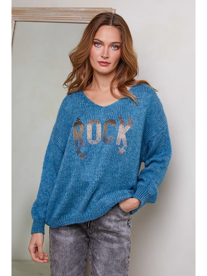 Trui blauw/wit/zwart