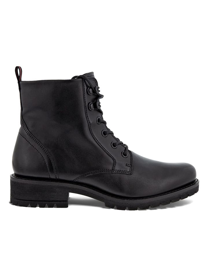 Schuurman Schoenen Ecco Elaine Veterboots Zwart Boots ECCO Women